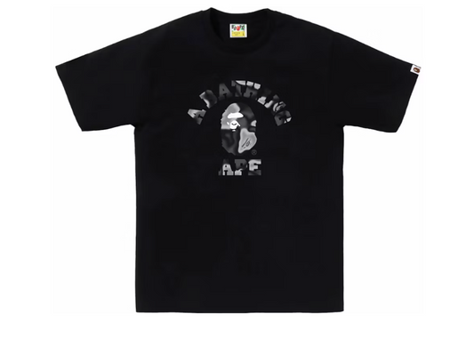 Bape Liquid Camo College Tee Black/Black (9864967586119)