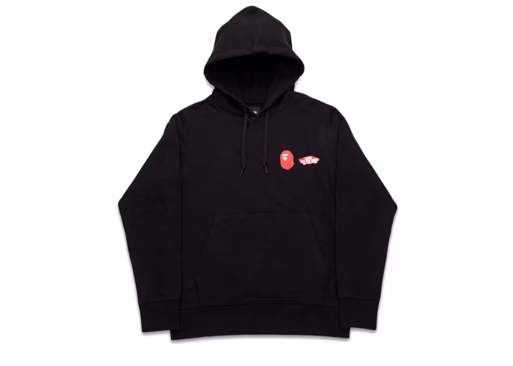 Bape x Vans Pullover Fleece Hoodie Black (9864967913799)