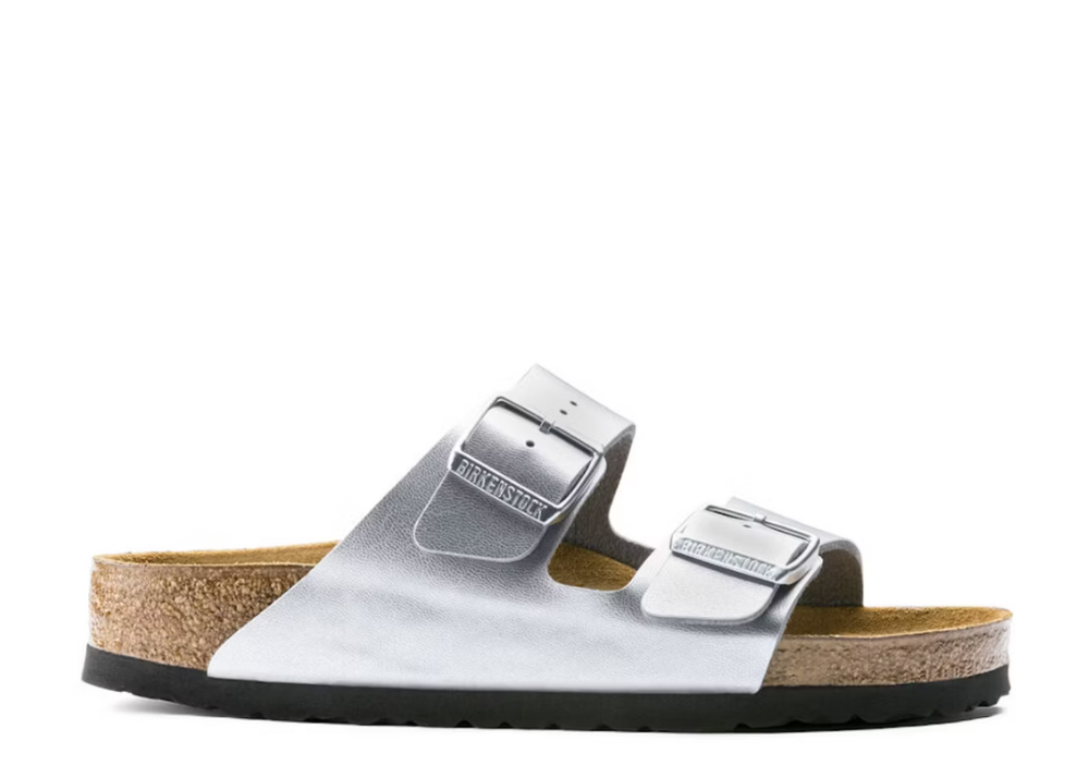 Birkenstock Arizona Birko-Flor Silver (9865112125767)