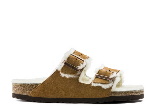 Birkenstock Arizona Shearling Suede Mink (9865112027463)