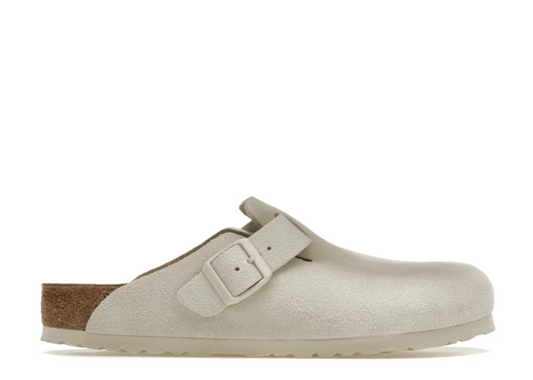 Birkenstock Boston Antique White Suede (9865114255687)