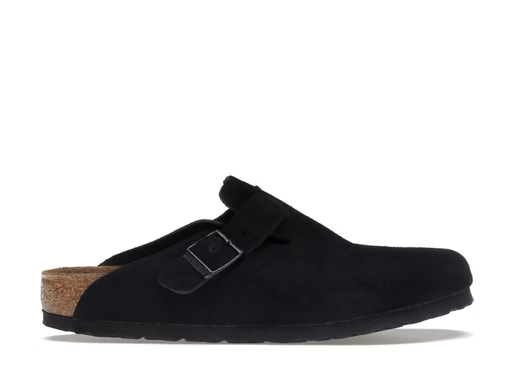 Birkenstock Boston Soft Footbed Suede Black (9865114419527)