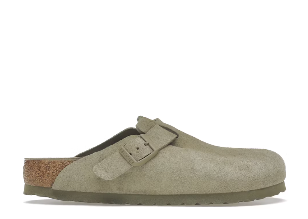 Birkenstock Boston Soft Footbed Suede Faded Khaki (9865114386759)