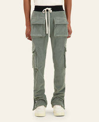 PANTALON CARGO FP VELOURS - KHAKI