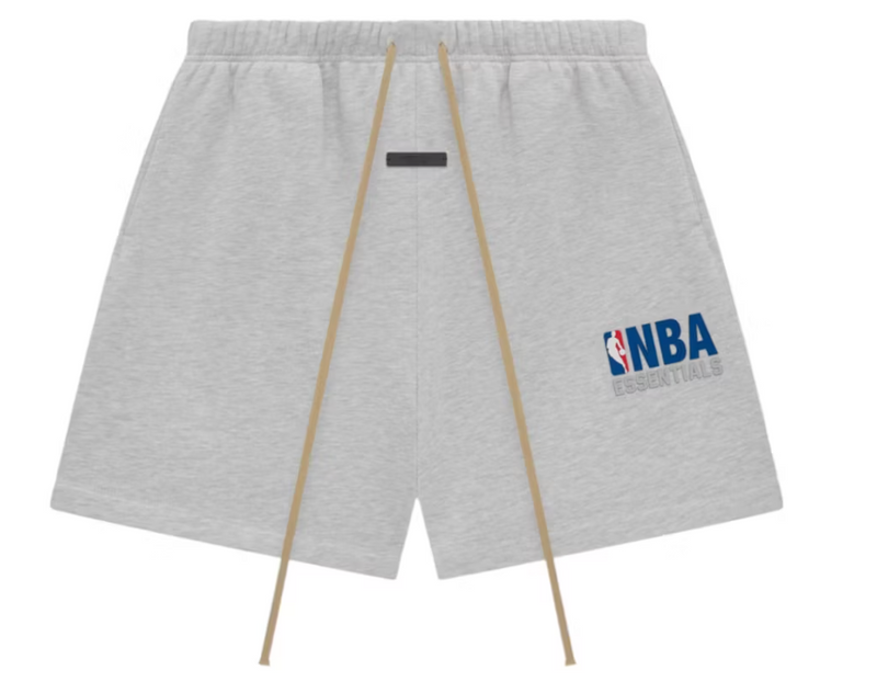 Fear of God Essentials Short de survêtement NBA Gris clair chiné