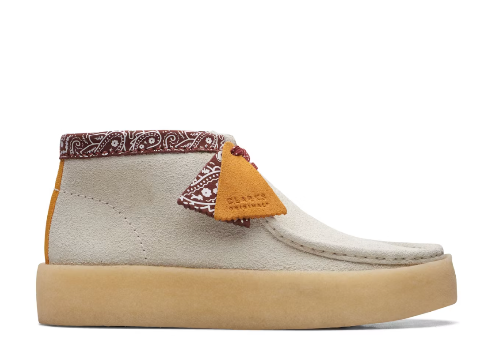 Clarks Originals Wallabee Cup Boot White Interest (9864847851847)