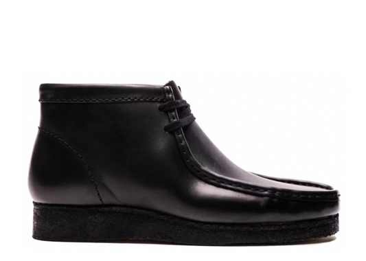 Clarks Wallabee Black Leather (9864847688007)