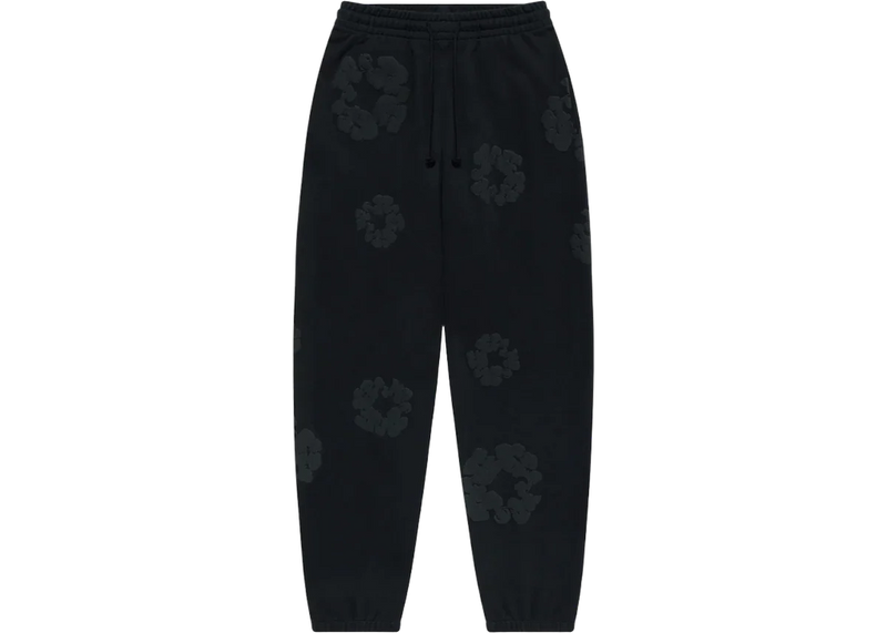 Denim Tears Cotton Wreath Sweatpants Noir Monochrome