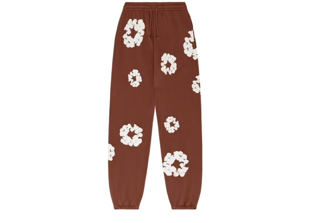 Denim Tears The Cotton Wreath Sweatpants Brown (9864984494407)