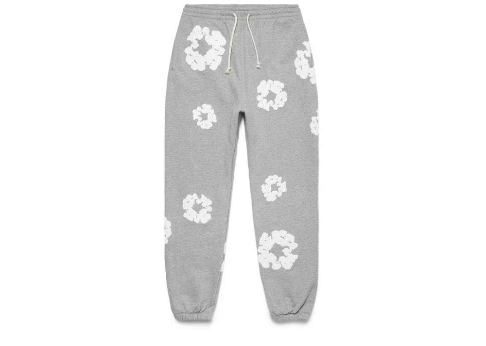 Denim Tears The Cotton Wreath Sweatpants Grey (9864983544135)