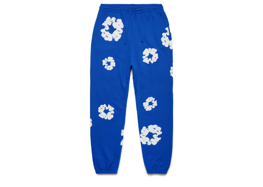 Denim Tears The Cotton Wreath Sweatpants Royal Blue (9864979153223)