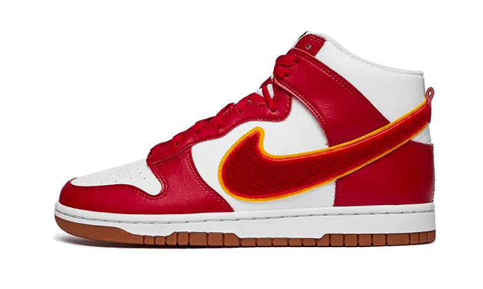 Dunk High Chenille Swoosh White Gym Red (6771154256199)