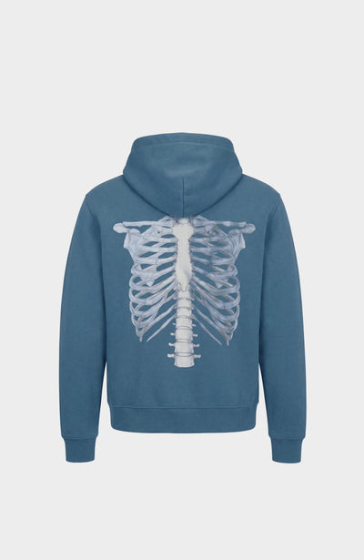 Sweat Zip Skeleton 3D BLUE