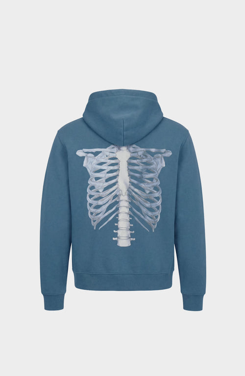 Sweat Zip Skeleton 3D BLUE