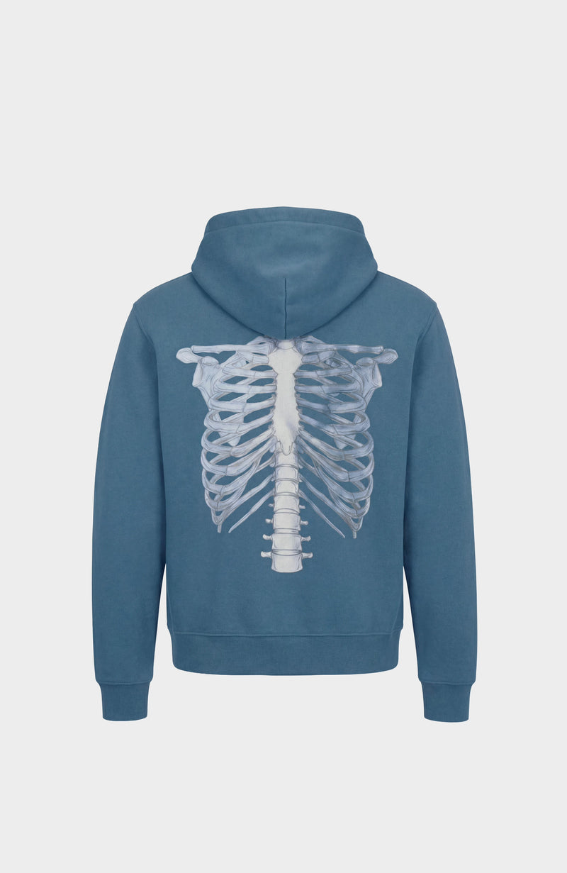 Sweat Zip Skeleton 3D BLUE