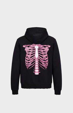 Sweat Zip Skeleton 3D PINK