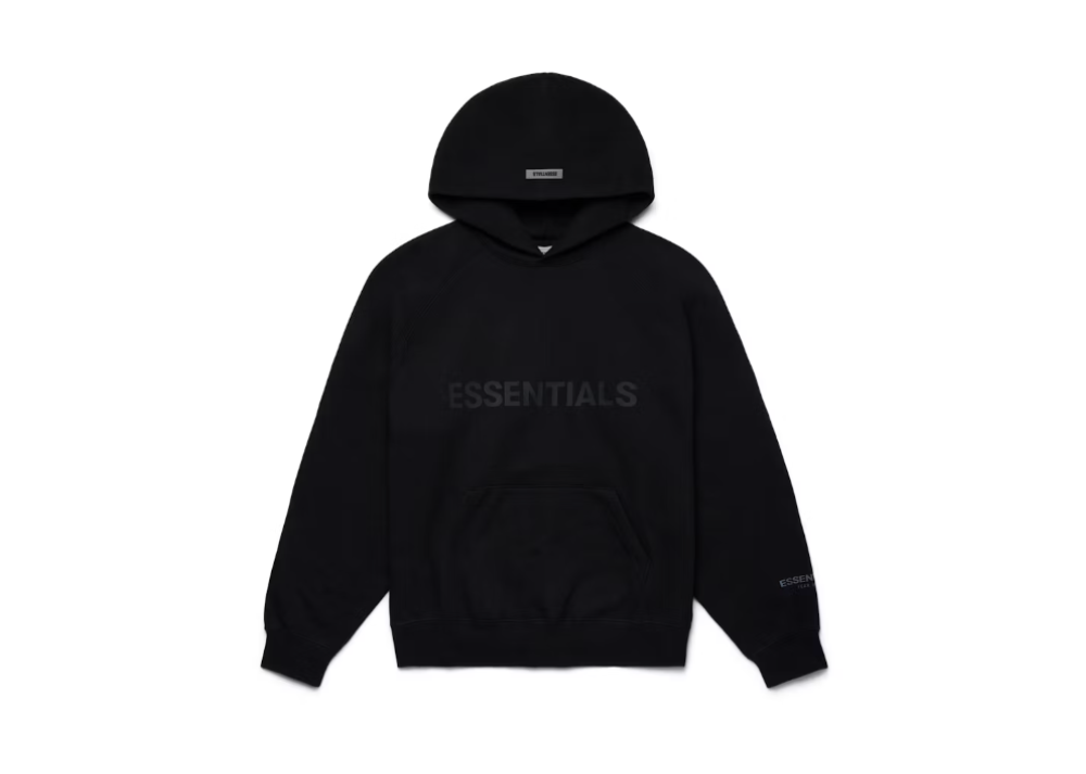 Fear Of God Essentials 3D Silicon Applique Pullover Hoodie Dark Slate/Stretch Limo/Black (9916832317767)