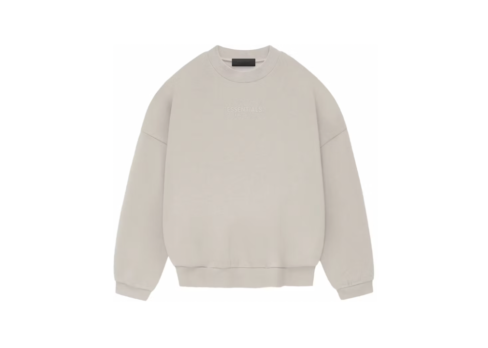 Fear Of God Essentials Crewneck Silver Cloud (9916833923399)