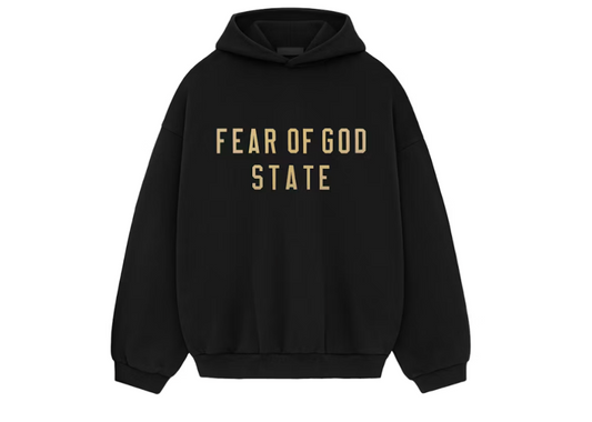 Fear Of God Essentials Fleece Hoodie Black (9864968339783)