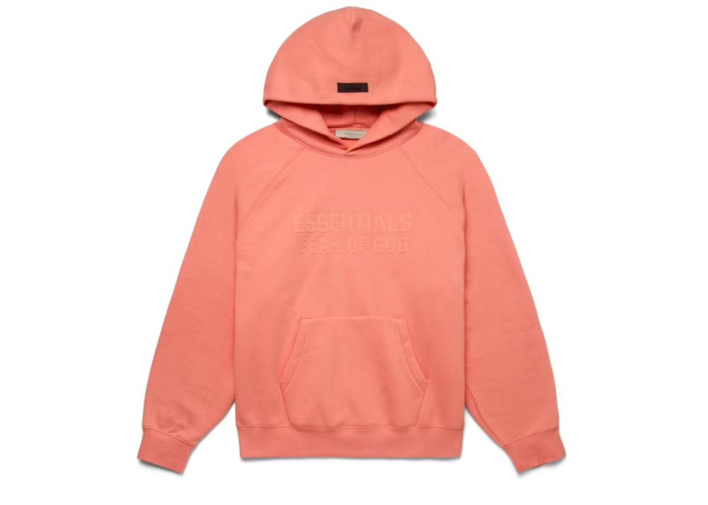 Fear Of God Essentials Hoodie Coral (9864878260551)