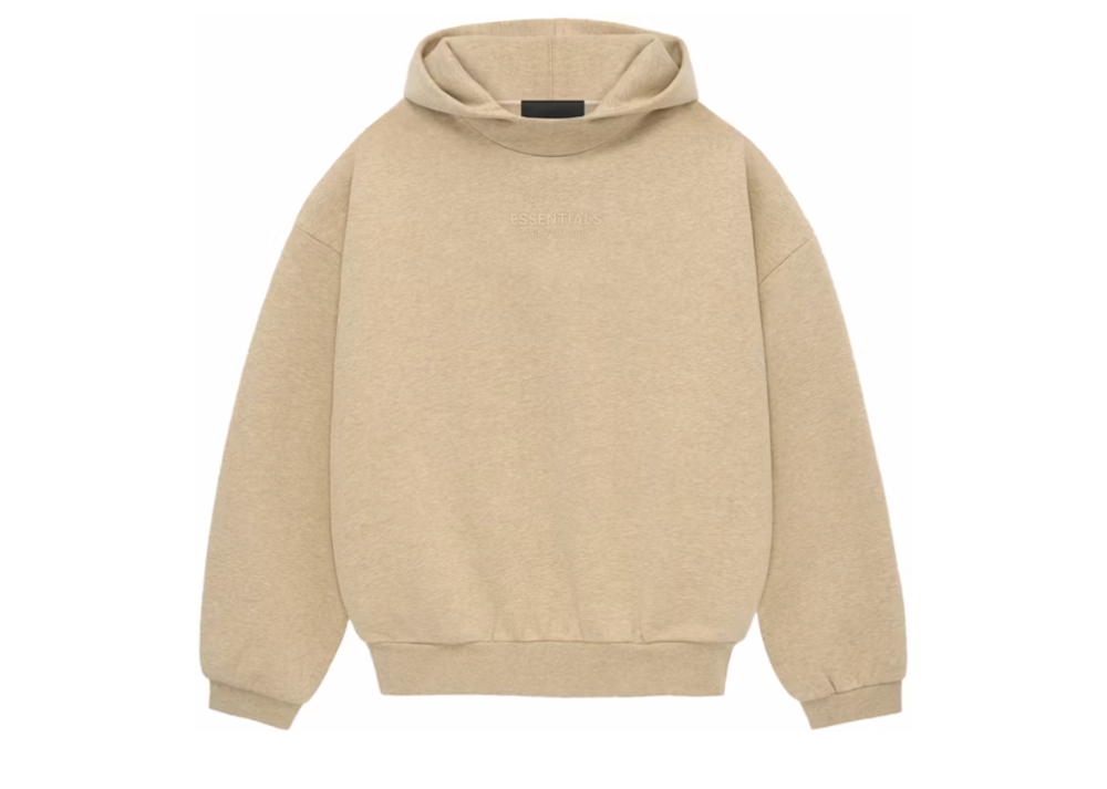 Fear Of God Essentials Hoodie Gold Heather (9864967389511)