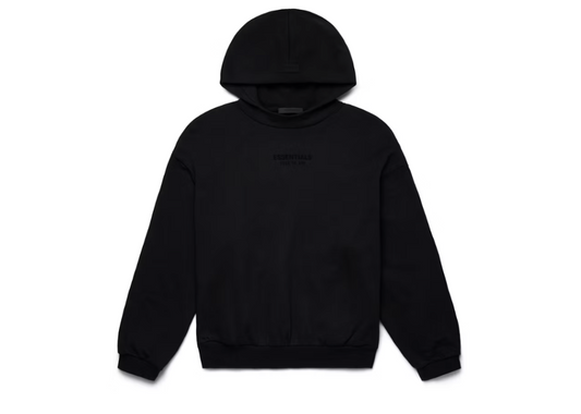 Fear Of God Essentials Hoodie Jet Black (9864967258439)