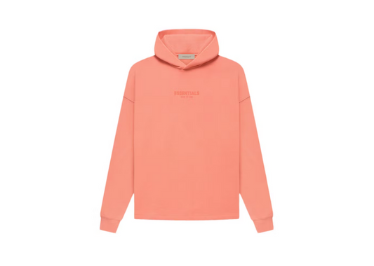 Fear Of God Essentials Relaxed Hoodie Coral (9868297601351)