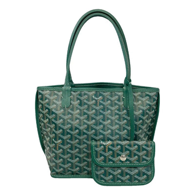 Goyard Sac Mini Anjou Cuir Vert Motif Chevron
