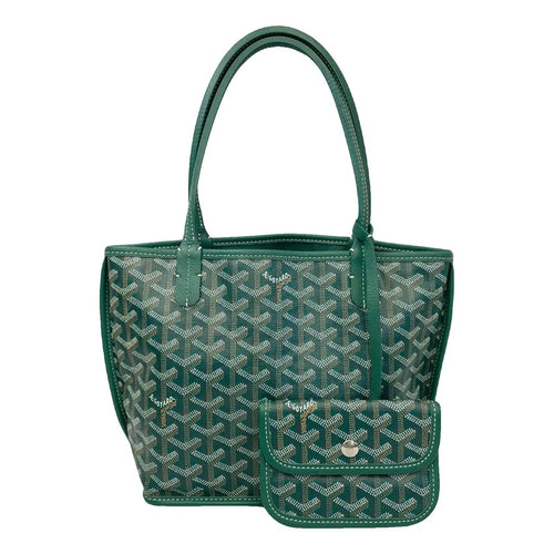 Goyard Sac Mini Anjou Cuir Vert Motif Chevron