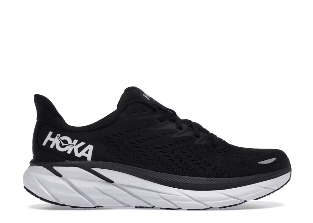 Hoka One One Clifton 8 Black White (9864908669255)