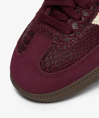 Adidas Mujer Samba OG Snakeskin Maroon Cream White