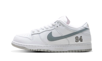 Nike SB Dunk Low Supreme 94 White Metallic Silver