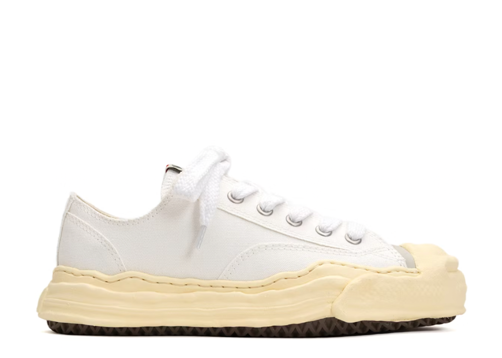 Maison Mihara Yasuhiro Hank Vintage Sole Canvas Low White (9864904835399)