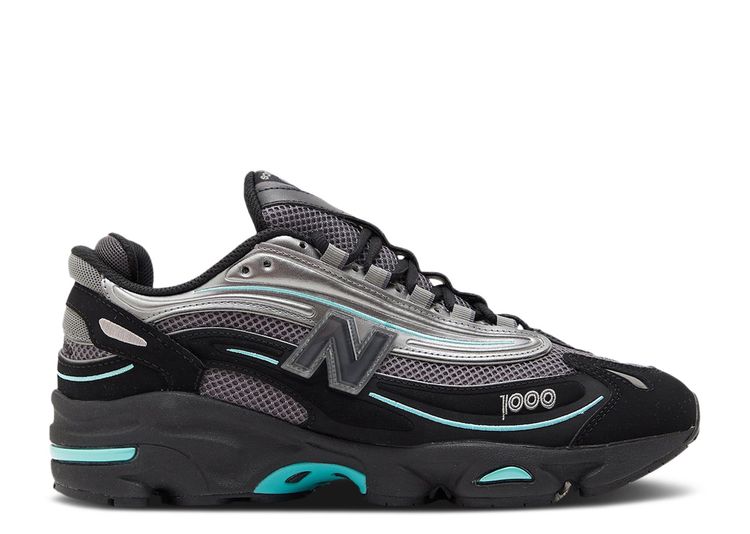 New Balance 1000 Black Teal (10224311763271)