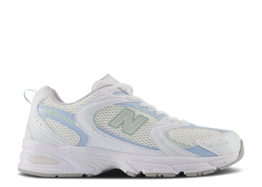 New Balance 530 White Light Chrome Blue Clay Ash (9864860795207)