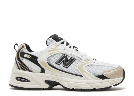 New Balance 530 White Light Gold Metallic (9865358475591)