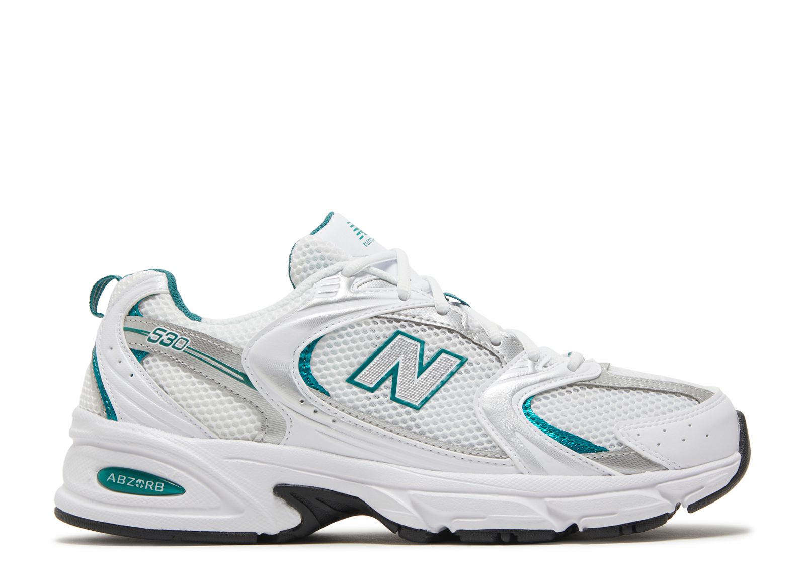 New Balance 530 White Silver Green (9865490104647)