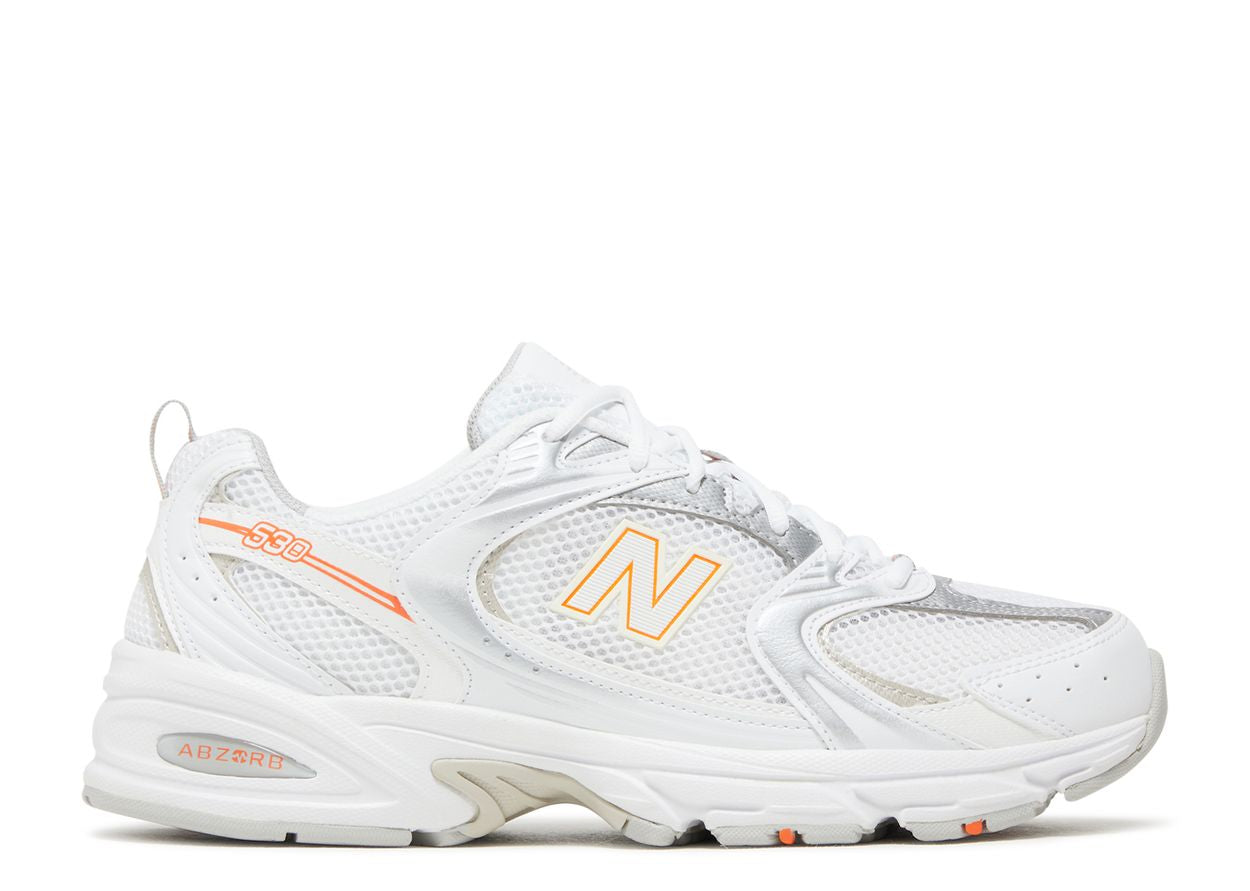 New Balance 530 White Silver Retro Orange (9864887763271)