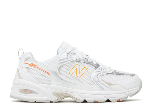 New Balance 530 White Silver Retro Orange (9864887763271)