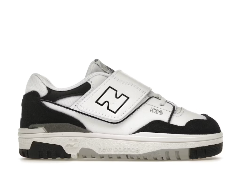 New Balance 550 White Black Rain Cloud (TD) (9864843428167)