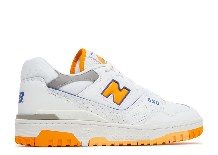 New Balance 550 White Vibrant Orange (9864927707463)