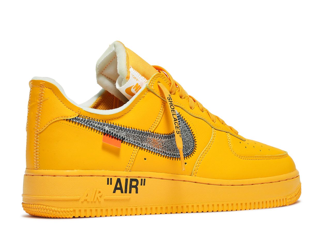 Nike Air Force 1 Low Off-White ICA University Gold (9864970273095)