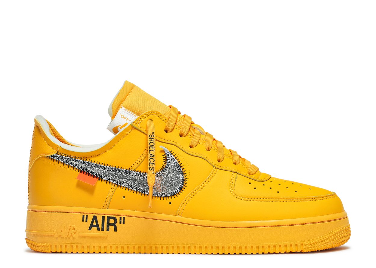 Nike Air Force 1 Low Off-White ICA University Gold (9864970273095)