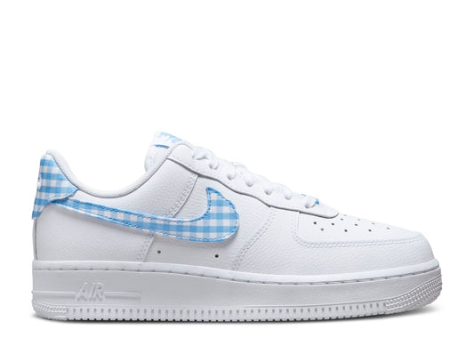 Nike Air Force 1 Low '07 Essential White University Blue Gingham (9916805841223)