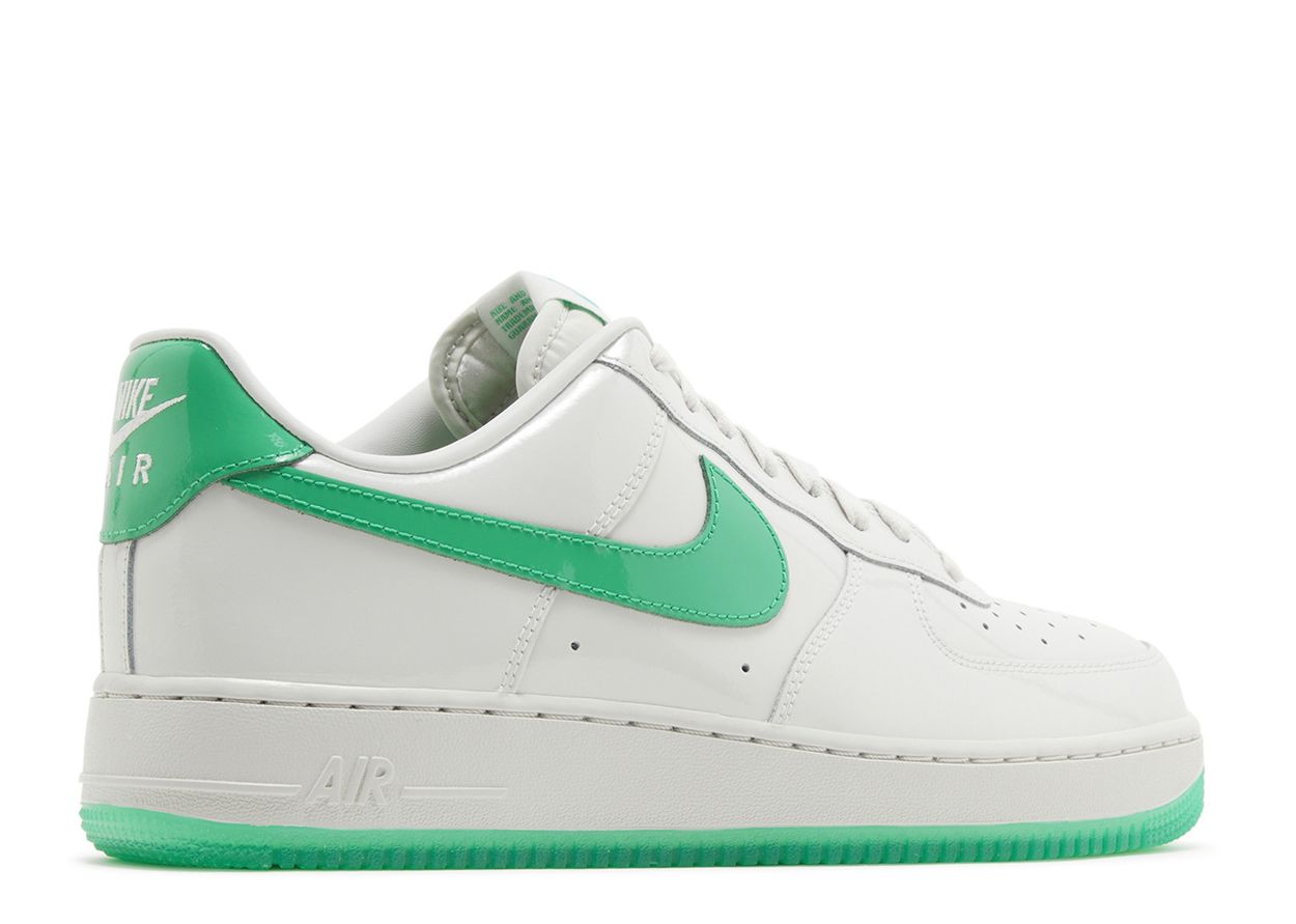 Nike Air Force 1 Low '07 Patent Platinum Tint Stadium Green (10004614840647)