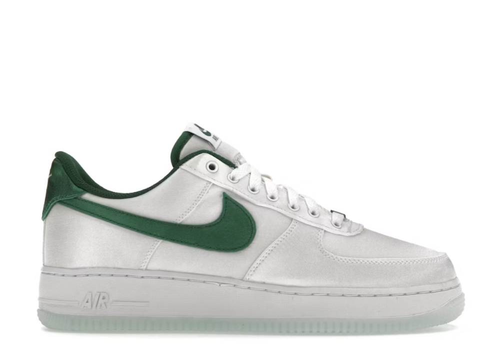 Nike Air Force 1 Low '07 Satin White Pine Green (9916778119495)