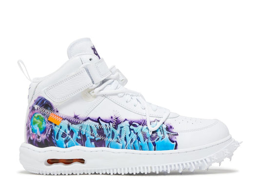 Nike Air Force 1 Mid Off-White Graffiti White (9864970109255)