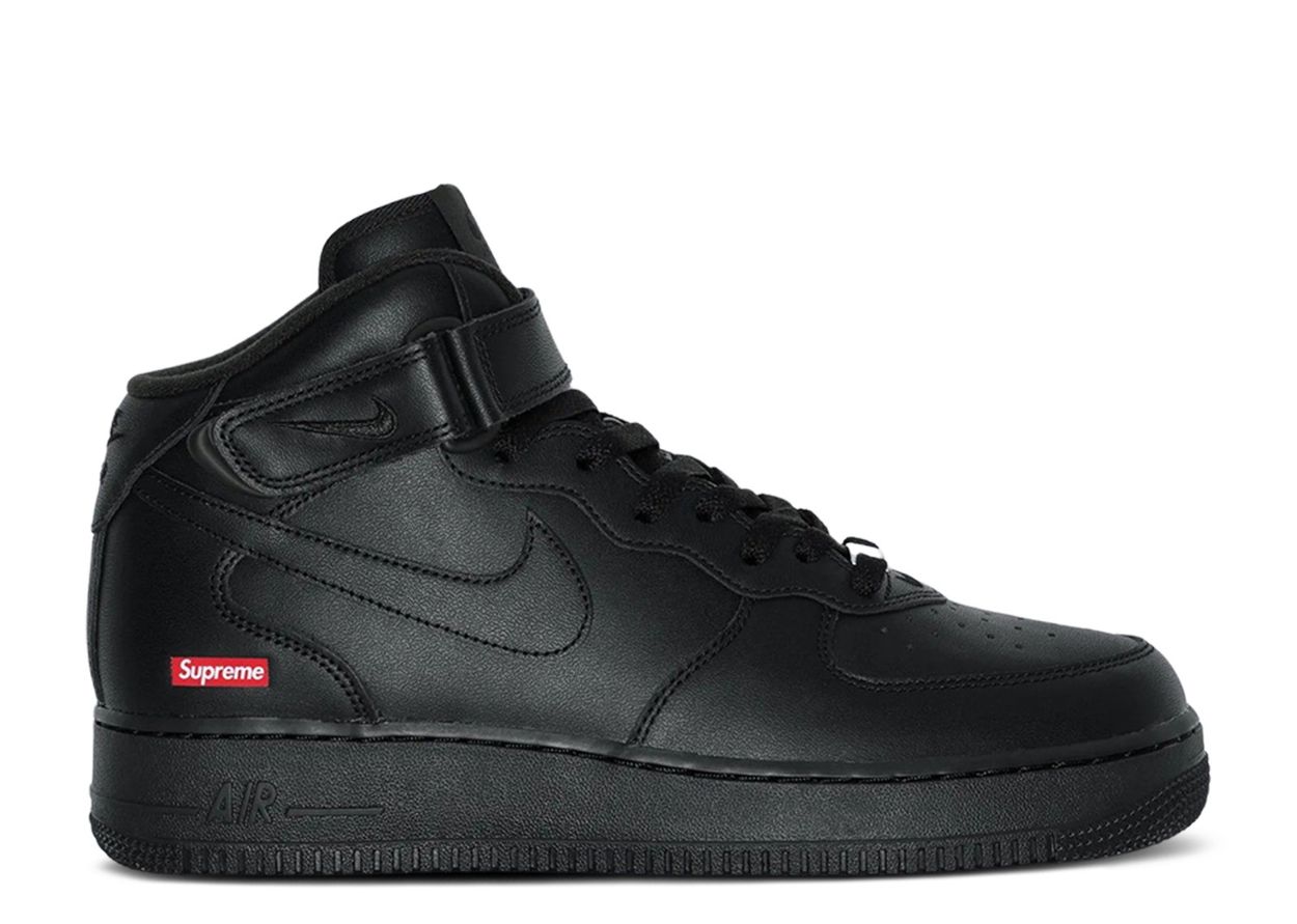 Nike Air Force 1 Mid Supreme Black (9864986591559)