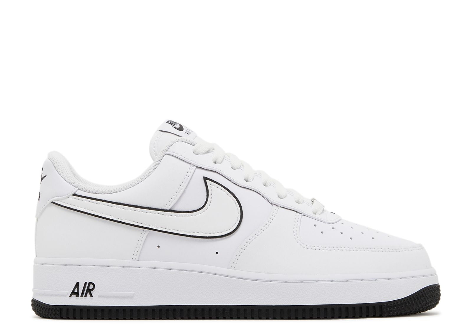 Nike Air Force 1 '07 Low White Black Outline Swoosh (9865062744391)