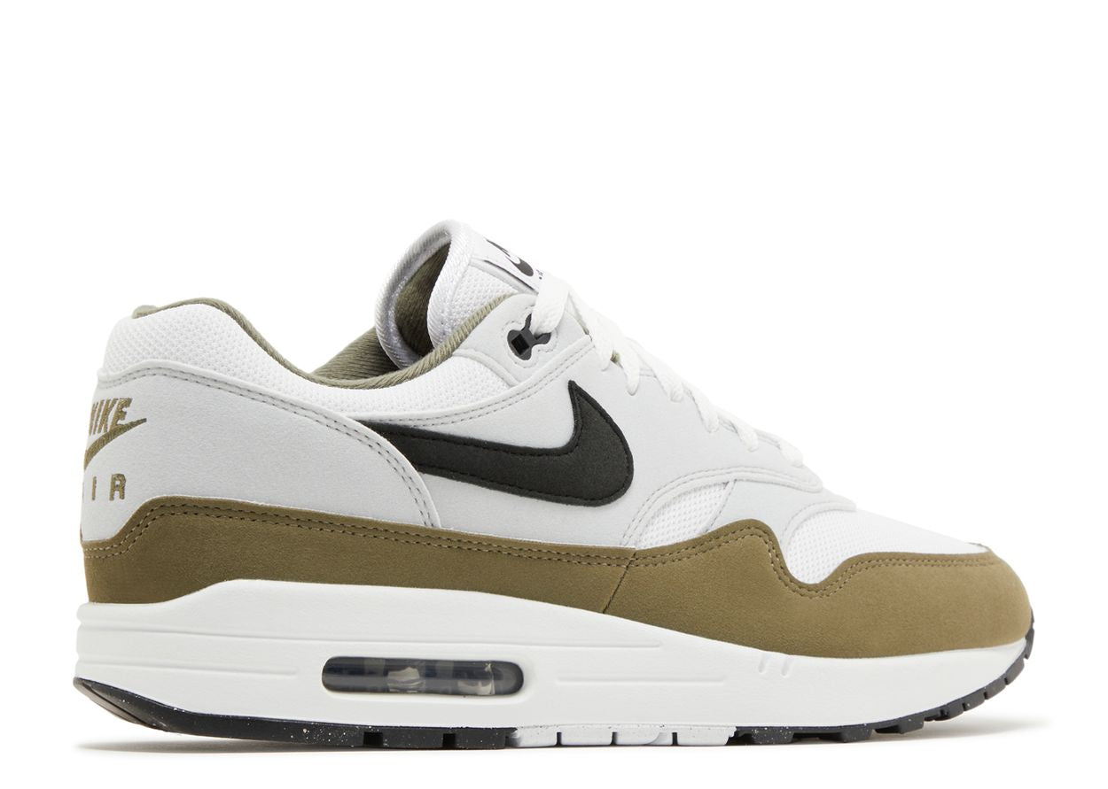 Nike Air Max 1 White Black Medium Olive (9865515106631)